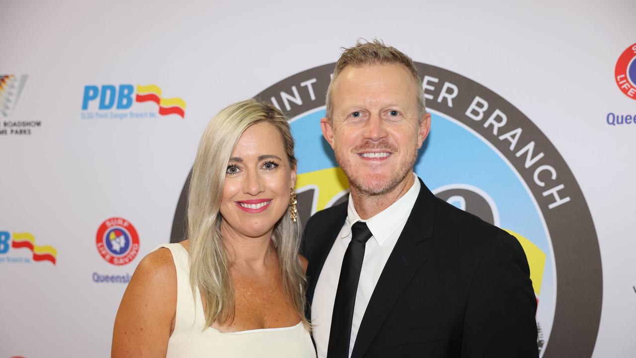 Louise Sealey and Josh Sealey at the Surf Life Saving Queensland Point Danger Branch centennial celebration at Sea World for Gold Coast at Large. Picture, Portia Large.