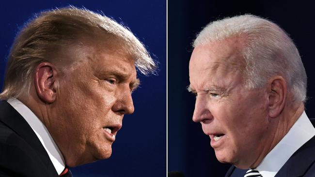 Donald Trump and Joe Biden. Picture: AFP