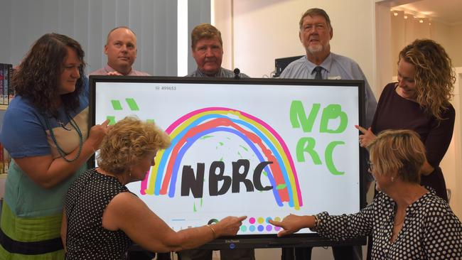 ​The panels can be found now in each of the libraries across the region in the towns of Biggenden, Eidsvold, Gayndah, Monto, Mundubbera and Mt Perry. Photo: Kristen Camp