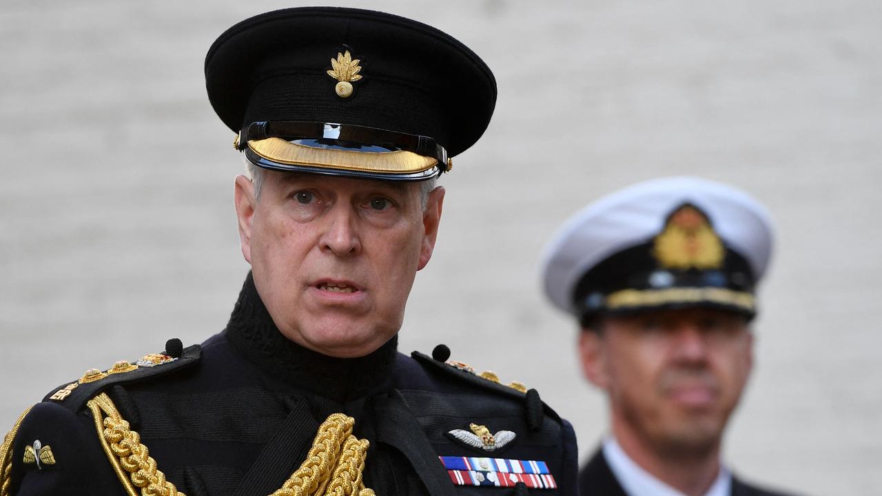 Prince Andrew was been stripped of his military honours. Picture: John Thys/AFP