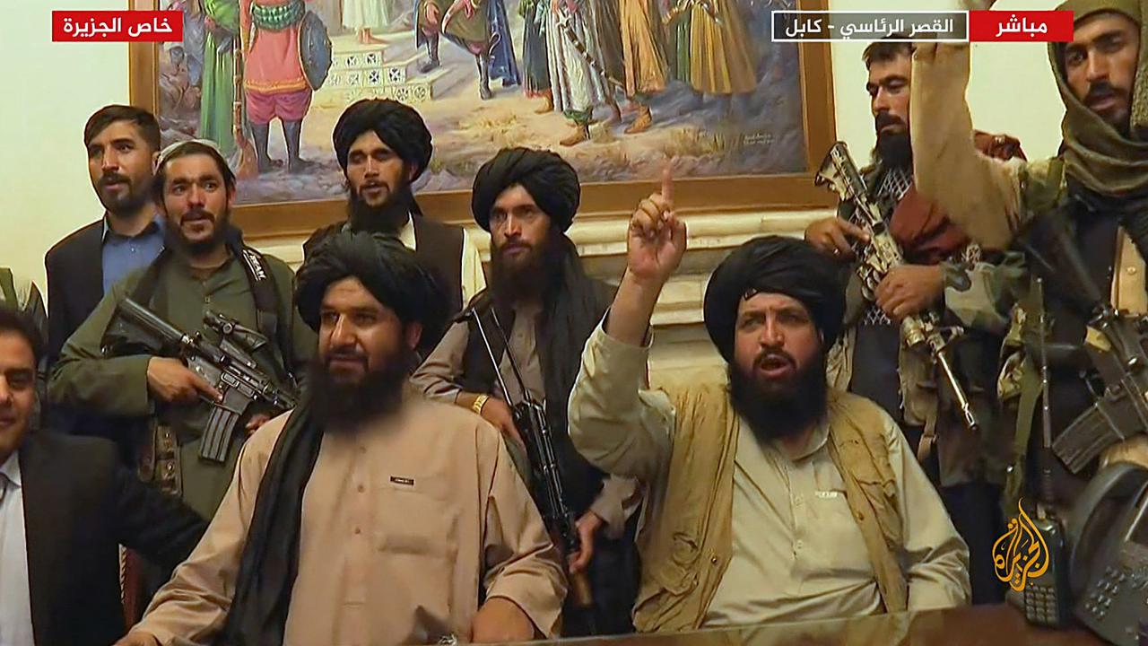 Afghanistan war: Bizarre footage of Taliban playing at a Kabul ...