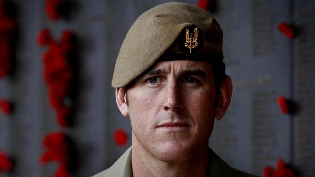 Ben Roberts-Smith at the Australian War Memorial in Canberra. Picture: Ray Strange