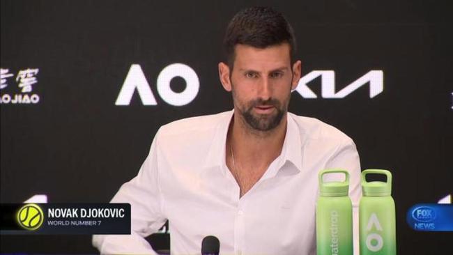 Djokovic questioned on being "poisoned"