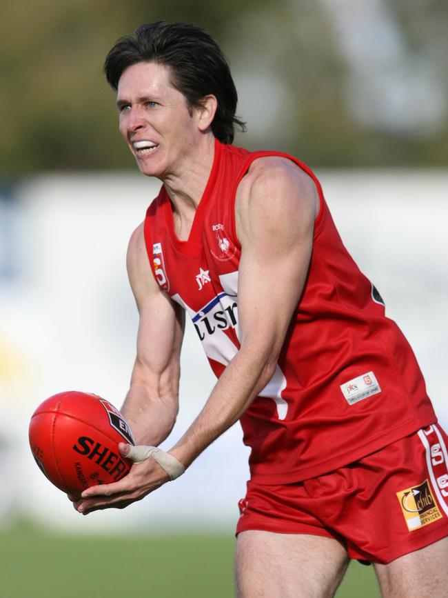 Scott Bamford during his final SANFL season in 2007. Picture: Stephen Laffer.