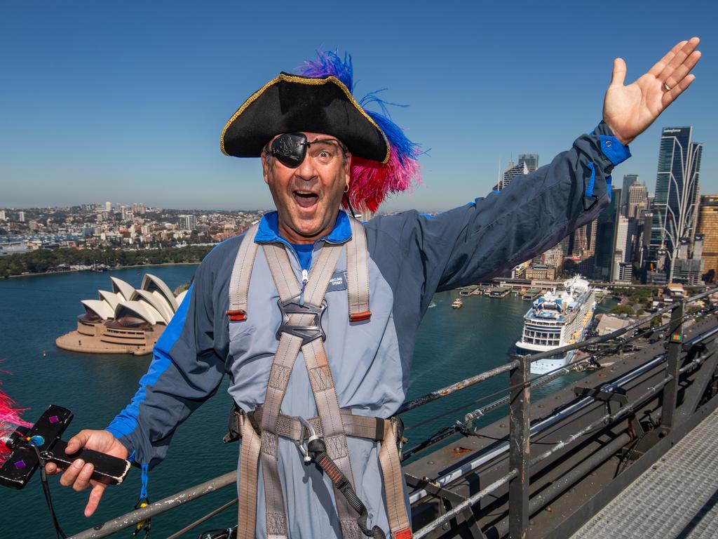 Captain Feathersword said from ‘the moment ye step aboard, ye’re whisked away on a journey of excitement and discovery’. Picture: Rocket Weijers/Getty Images for Royal Caribbean ANZ