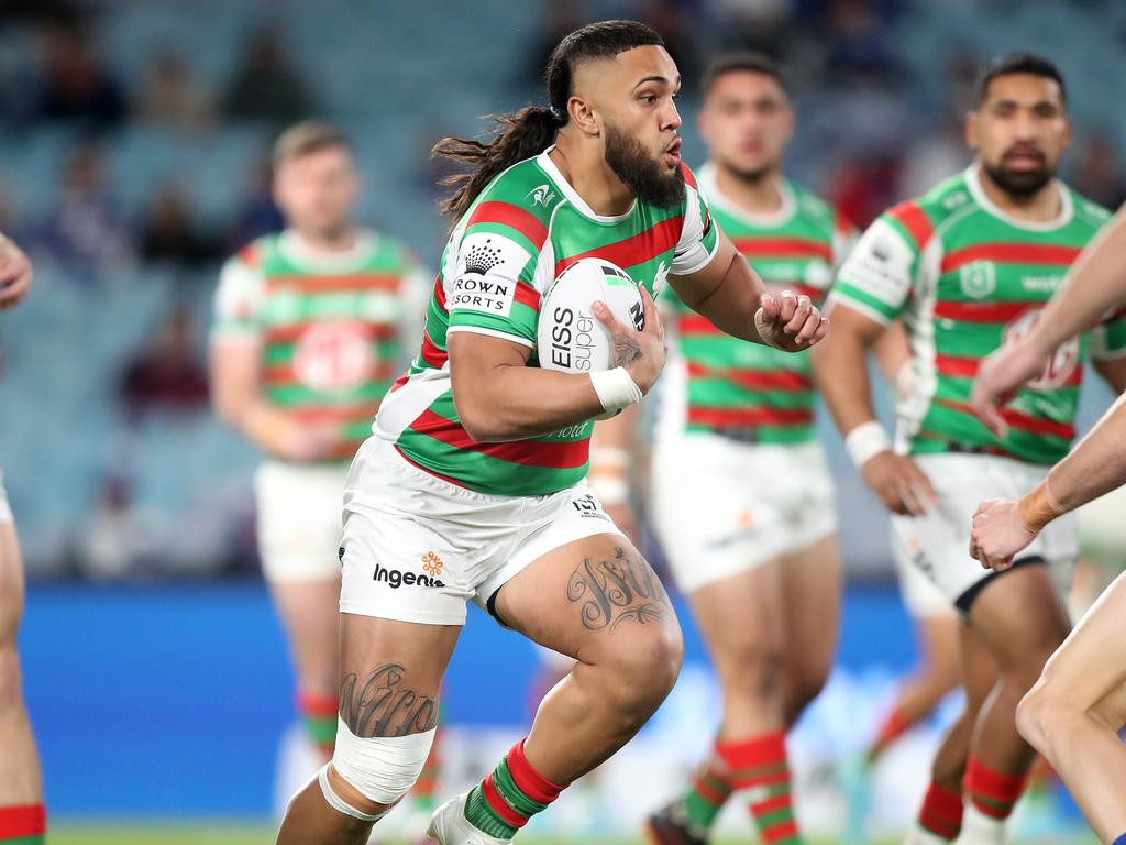 Souths move to lock up Keaon Koloamatangi. Picture: NRL Images