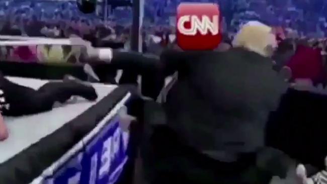 Donald Trump tackles CNN. Picture: Twitter/Donald Trump