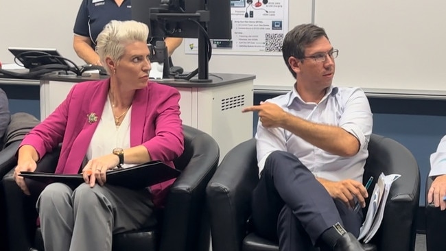 LNP candidate, Bree Watson and MP Tom Smith at the Bundaberg debate.