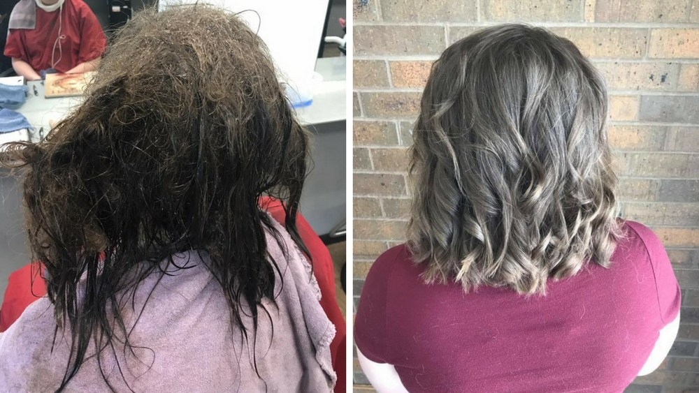Hairdresser spends 13hrs fixing depressed teen's matted hair | body+soul