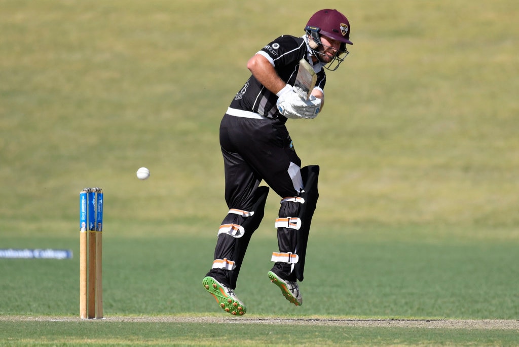 Dan Wilson bats for George Banks Umbrellas against Liebke Lions in Darling Downs Bush Bash League (DDBBL) round five T20 cricket at Highfields Sport Park, Sunday, October 20, 2019. Picture: Kevin Farmer