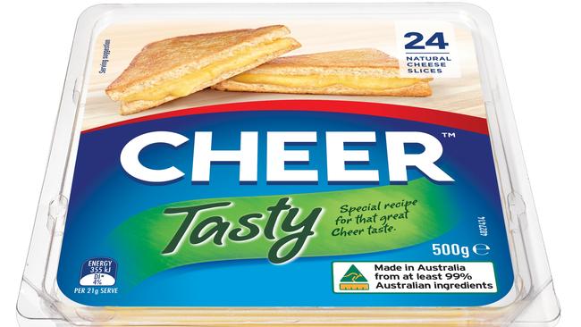 The newly-named Cheer cheese will hit supermarket shelves in July.