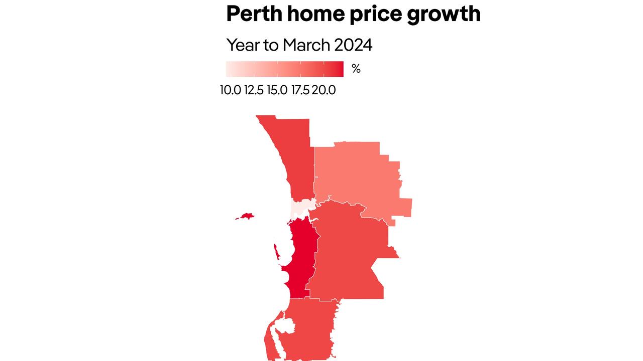 Perth growth has been leading the nation.