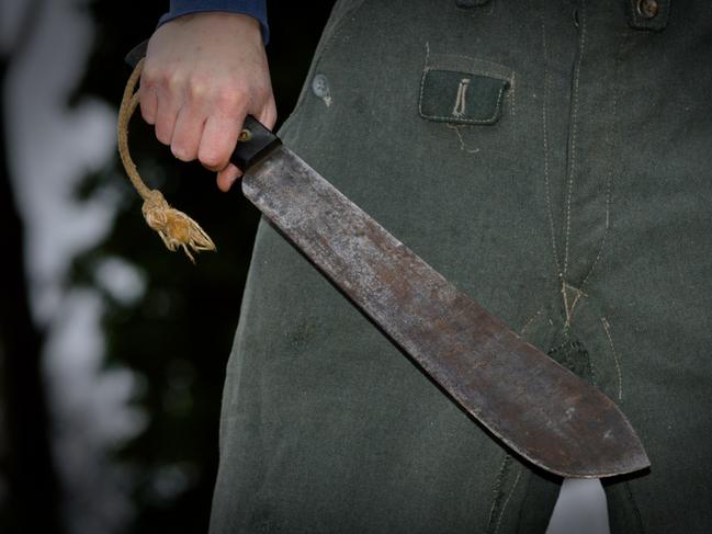 Man wielding a machete. Generic. Picture: iStock