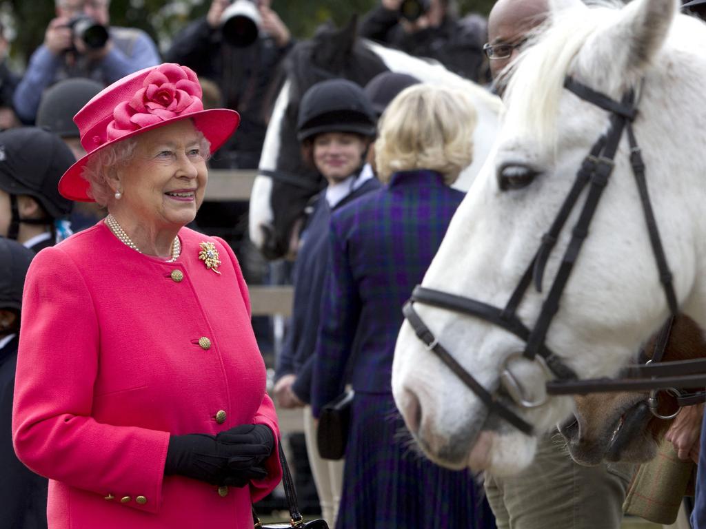 The Queen has loved horses throughout her life. Picture: AFP