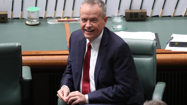 Bill Shorten in Question Time. Picture; Kym Smith.