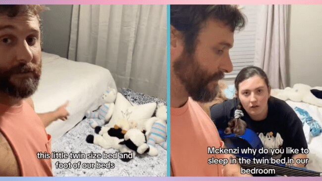 Each to their own...bed! Source: TikTok