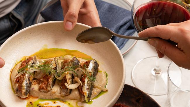 Port Lincoln sardines are on the menu at Asha. Picture: Supplied