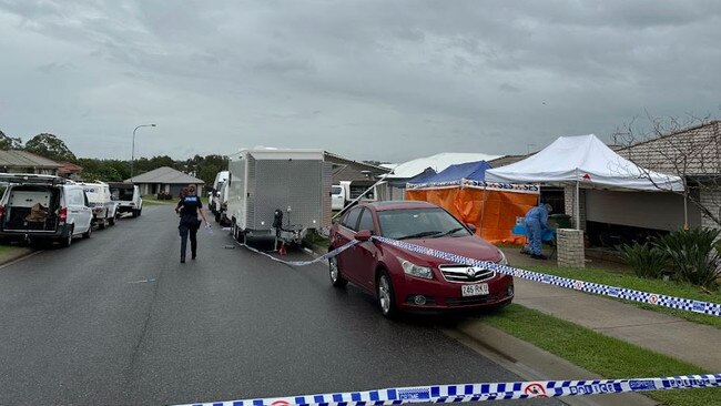 Police have launched a homicide investigation after man was found unresponsive at a Lowood home. PICTURE: Mikaela Mulveney