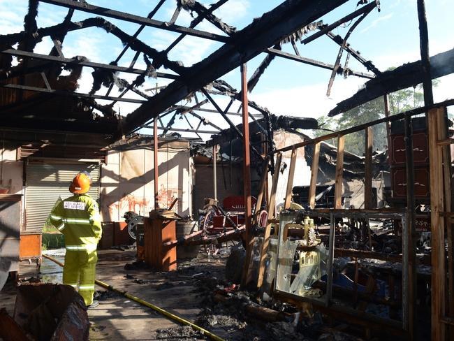 Old Sydney Town was extensively damaged by fire in 2014.