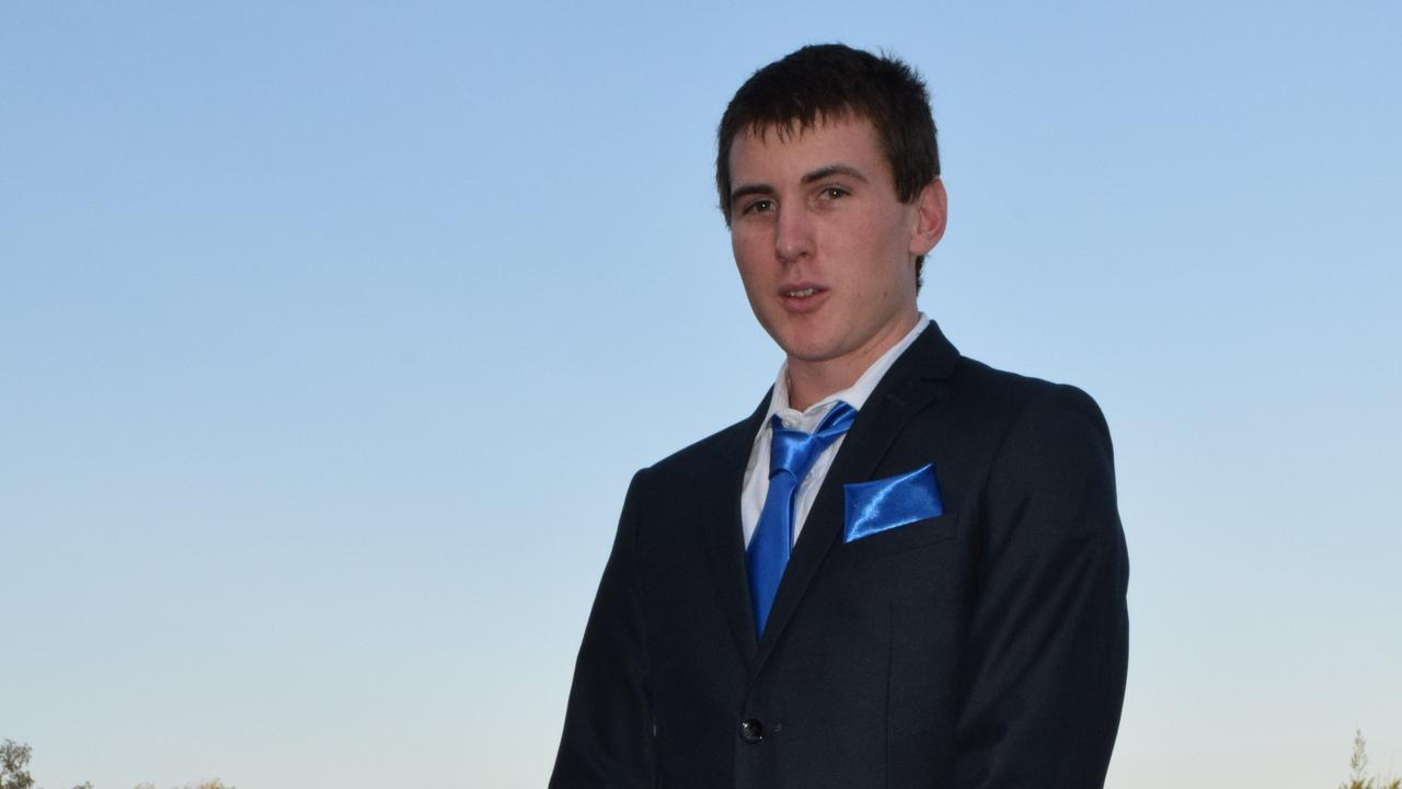 William Ronnfeldt shows off his style at the Roma State College formal. Photo Tom Gillespie / The Western Star