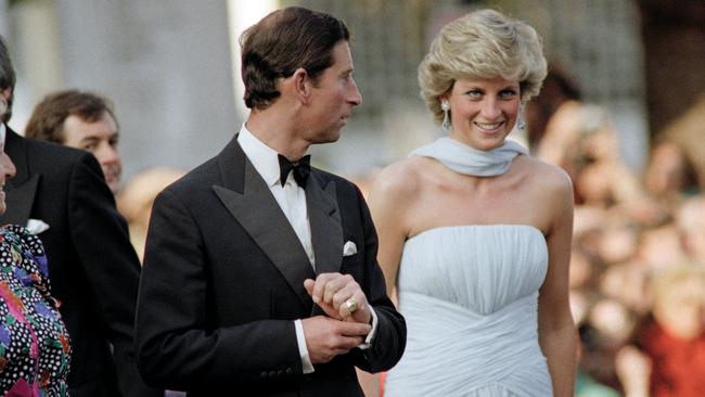 Prince Charles with Princess Diana in 1987. Picture: AFP