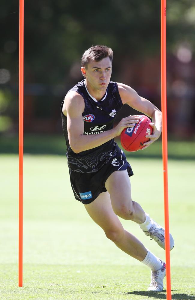 Jagga Smith has impressed at Carlton training. Picture: David Crosling