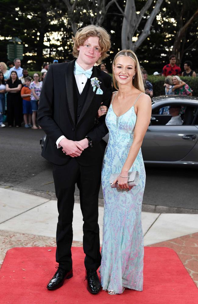 Ethan Andrews and Liberty Anstiss at Centenary Heights State High School formal. Picture; Patrick Woods.