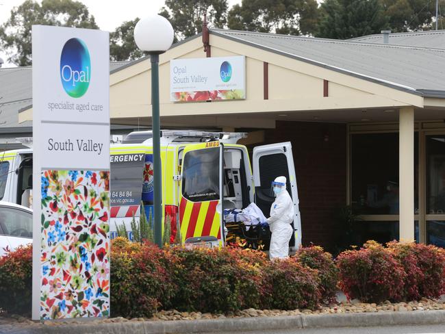 Angie Shrimpton contracted Covid just two days after starting workm at Opal South Valley aged-care home. Picture: Peter Ristevski