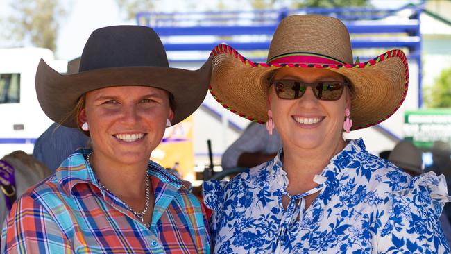 Mikaela Ross and Peta Clarke exhibited cattle at the 2023 Murgon Show.