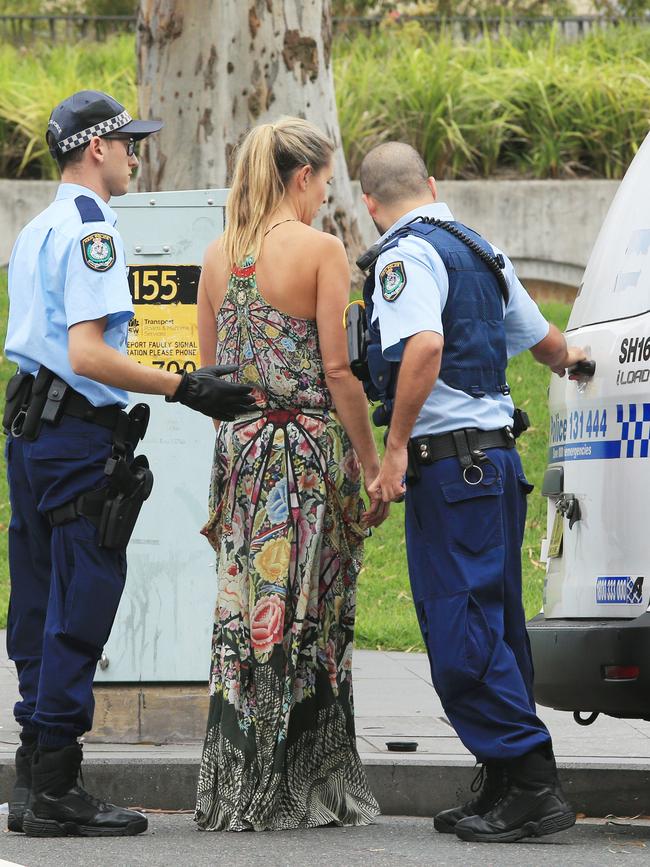 A woman was arrested by police in 2017 after stealing bags of clothing from a Camilla warehouse sale. Picture: Mark Evans