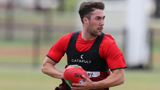 St Kilda Training at Deakin University in Geelong. 05/12/2019.. Jade Gresham during training today . Pic: Michael Klein