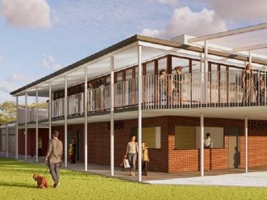 Mortlock Park will undergo a major redevelopment under a proposal by Mitcham council. Picture: Grieve Gillett Architects