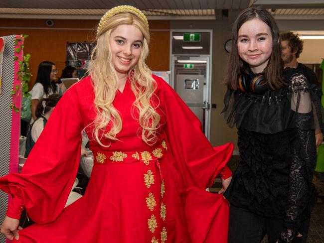 Elorah Ryan and Sarah Whiley at the City of Darwin Geektacular event, 2024. Picture: Pema Tamang Pakhrin