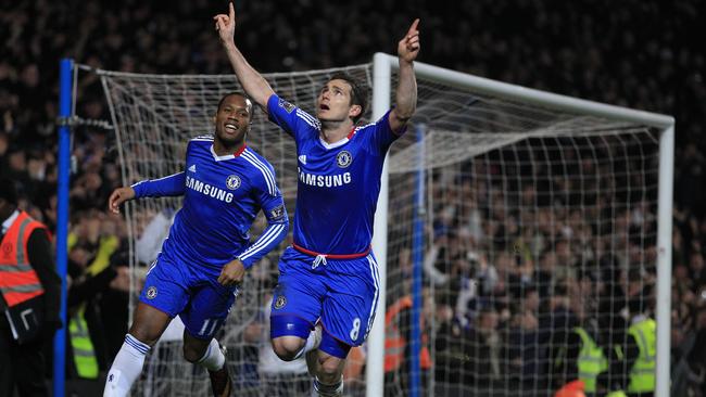 Frank Lampard has transferred from a Chelsea hero on the pitch to on the sideline. Picture: AP