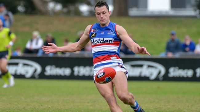 Salisbury North playing-coach Luke Habel has the Hawks humming. Picture: Brenton Edwards