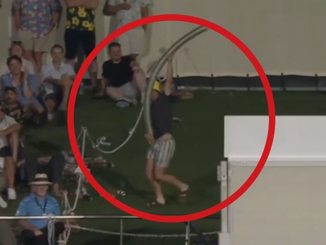 Beer snake at Adelaide Oval halts play in Australia v India Test