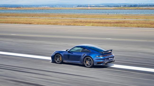 Customers were encouraged to triple the speed limit in the new 911 Turbo S.