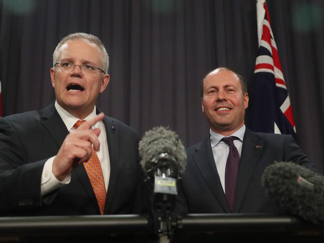 The Morrison government is offering more tax relief more quickly in the hope of giving itself more of a chance at next month’s polls. Picture: Gary Ramage