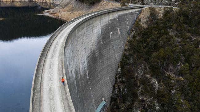 The Tumut Pond reservoir in the Snowy Mountains. Picture: Rohan Thomson