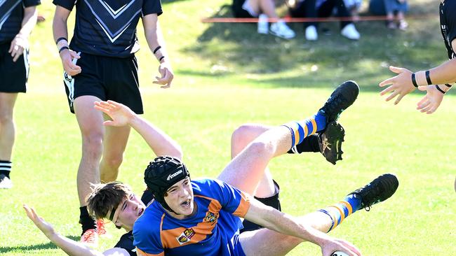 AIC First XIII rugby league from Villanova Park. Saturday August 5, 2023. Picture, John Gass