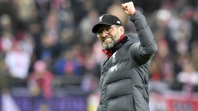 Liverpool manager Jurgen Klopp has signed a new deal with the club until 2024. Picture: AP