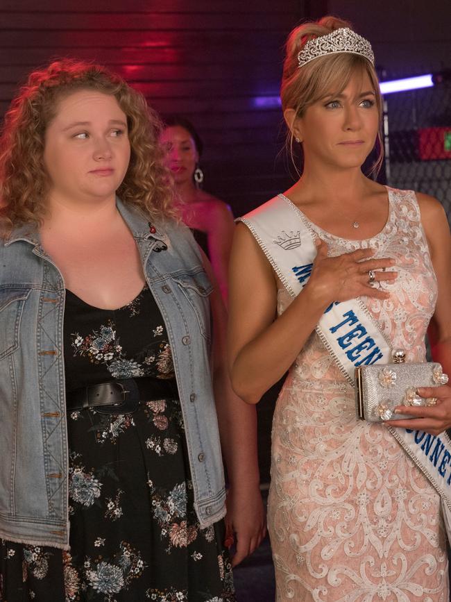 With Jennifer Aniston in Dumplin'. (Picture: Netflix)