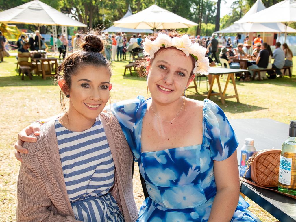 Tammie Ziebell (left) and Chloe Ziebell at the Toowoomba Carnival of Flowers Festival of Food and Wine, Sunday, September 15, 2024. Picture: Bev Lacey