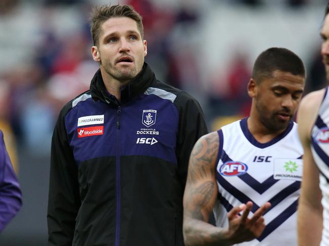 Jesse Hogan’s first Fremantle season was curtailed by injury. Picture: Michael Klein