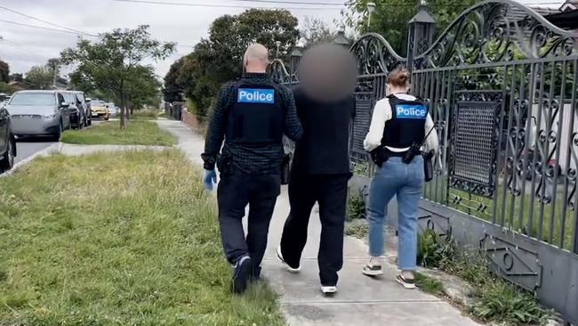 Police arrested a man in Melbourne's north. Picture: Supplied