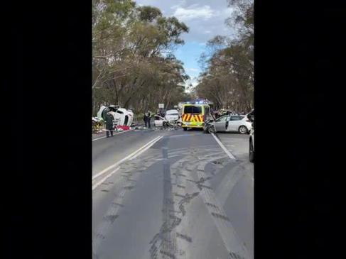 Horror smash outside Bendigo leaves man fighting for life