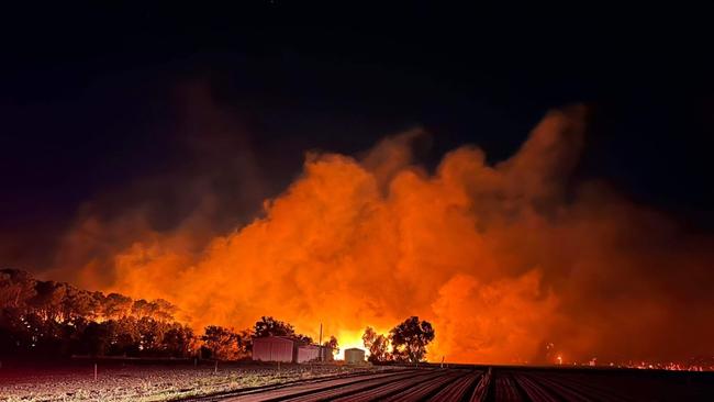 Firefighters battled multiple blazes across Perth as WA suffered through a heatwave in November 2023 Picture: Department of Fire and Emergency Services WA