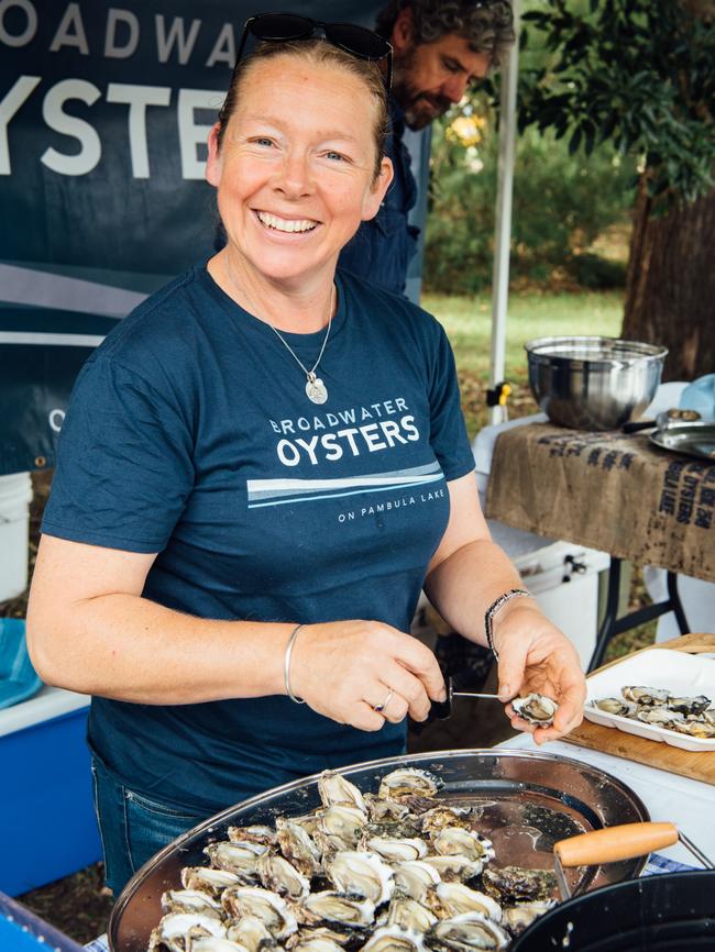 Fresh oysters at the Mallacoota Wild Harvest Festival.