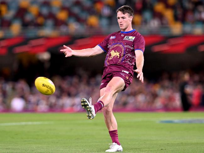 Lions forward Linc McCarthy is set to make his 100th AFL appearance. Picture: Bradley Kanaris/Getty Images