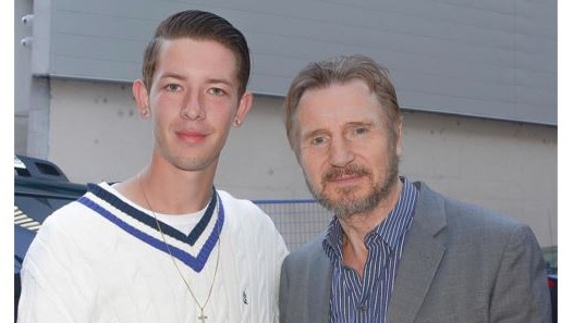 Russell Crowe has warned off Jayden Seyfarth (left) whose Instagram shows him with celebrities including Liam Neeson.